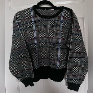Vintage plaid sweater